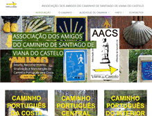 Tablet Screenshot of caminhosantiagoviana.pt